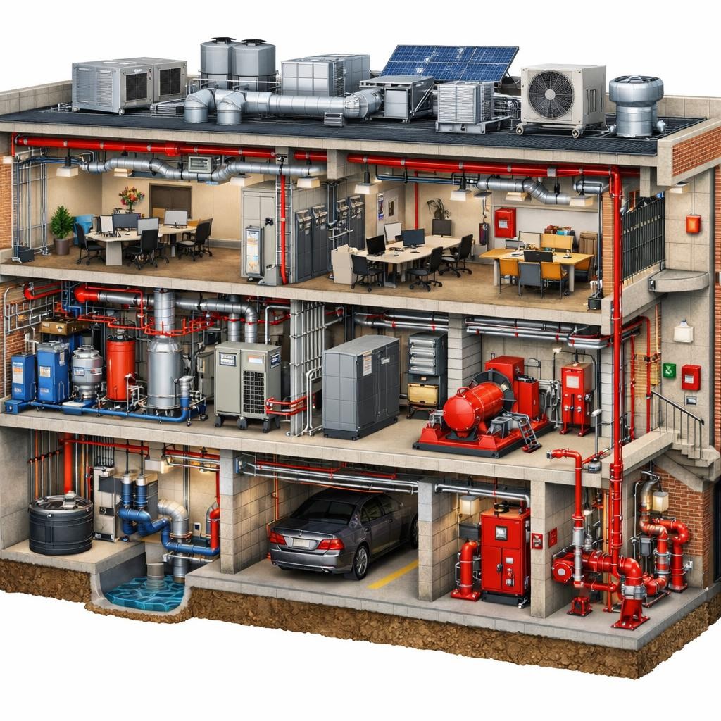 建築物的機電與消防設備